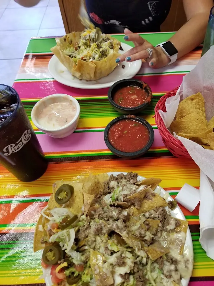 Fajita Taco Salad and Taco Salad Chips